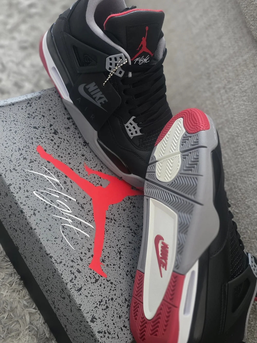 Jordan Black/Red/Gray Retro Basketball Sneakers
